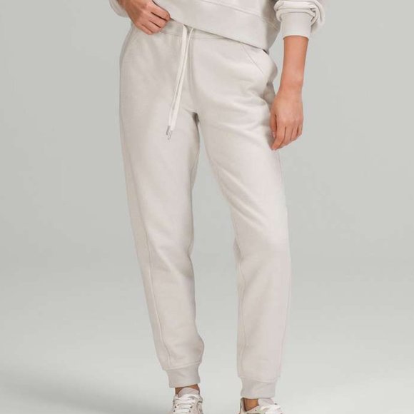 lululemon scuba high-rise jogger 7/8 length white opal sparkle - Picture 1 of 4